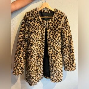 Cheetah print coat